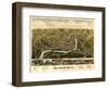 Seymour, Connecticut - Panoramic Map-Lantern Press-Framed Art Print
