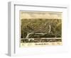 Seymour, Connecticut - Panoramic Map-Lantern Press-Framed Art Print