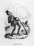 Dangerous Spark, a Man Gets a Shock When His Gunpowder Ignites Unexpectedly-SEYMOUR-Art Print