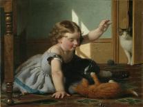 Girl and Kitten-Seymour Joseph Guy-Giclee Print