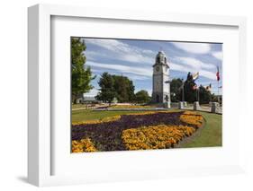 Seymour Square and Clock Tower, Blenheim, Marlborough Region, South Island, New Zealand, Pacific-Stuart Black-Framed Photographic Print