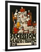 Sezessionsplakat 1918, Poster for the 49th Secession Exhibition by the Neukunstgruppe, Austria-Egon Schiele-Framed Giclee Print