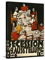 Sezessionsplakat 1918, Poster for the 49th Secession Exhibition by the Neukunstgruppe, Austria-Egon Schiele-Stretched Canvas