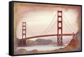 SF Golden Gate Bridge-Jeffrey Cadwallader-Framed Stretched Canvas