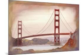 SF Golden Gate Bridge-Jeffrey Cadwallader-Mounted Art Print