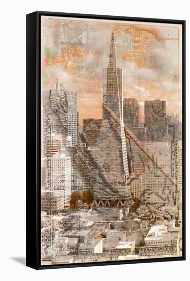 SF Transamerica 2-null-Framed Stretched Canvas