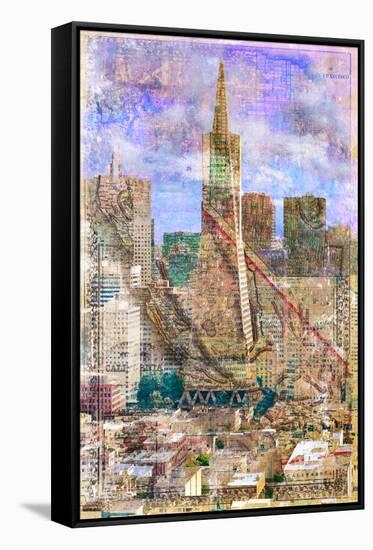 SF Transamerica-null-Framed Stretched Canvas