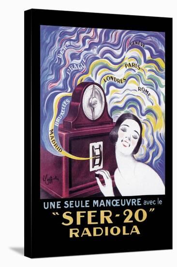 Sfer-20 Radiola-Leonetto Cappiello-Stretched Canvas