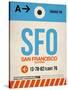 SFO San Francisco Luggage Tag 1-NaxArt-Stretched Canvas