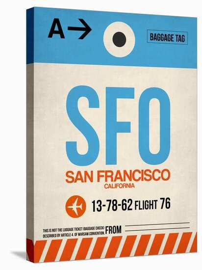 SFO San Francisco Luggage Tag 1-NaxArt-Stretched Canvas