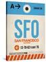 SFO San Francisco Luggage Tag 1-NaxArt-Stretched Canvas