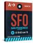 SFO San Francisco Luggage Tag 2-NaxArt-Stretched Canvas