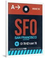 SFO San Francisco Luggage Tag 2-NaxArt-Framed Art Print