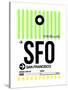 SFO San Francisco Luggage Tag 3-NaxArt-Stretched Canvas