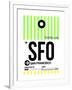 SFO San Francisco Luggage Tag 3-NaxArt-Framed Premium Giclee Print