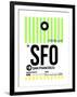SFO San Francisco Luggage Tag 3-NaxArt-Framed Premium Giclee Print
