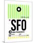 SFO San Francisco Luggage Tag 3-NaxArt-Mounted Premium Giclee Print