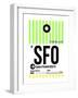 SFO San Francisco Luggage Tag 3-NaxArt-Framed Art Print