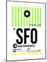 SFO San Francisco Luggage Tag 3-NaxArt-Mounted Art Print