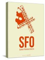 Sfo San Francisco Poster 1-NaxArt-Stretched Canvas