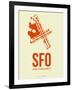 Sfo San Francisco Poster 1-NaxArt-Framed Art Print