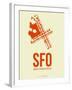 Sfo San Francisco Poster 1-NaxArt-Framed Art Print