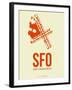 Sfo San Francisco Poster 1-NaxArt-Framed Art Print