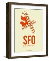 Sfo San Francisco Poster 1-NaxArt-Framed Art Print