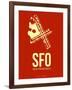 Sfo San Francisco Poster 2-NaxArt-Framed Art Print