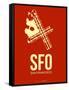 Sfo San Francisco Poster 2-NaxArt-Framed Stretched Canvas