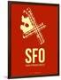 Sfo San Francisco Poster 2-NaxArt-Framed Art Print