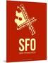 Sfo San Francisco Poster 2-NaxArt-Mounted Art Print