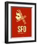 Sfo San Francisco Poster 2-NaxArt-Framed Art Print