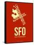 Sfo San Francisco Poster 2-NaxArt-Framed Stretched Canvas