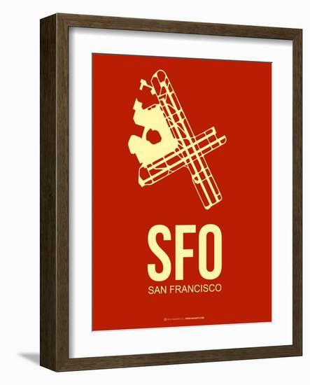 Sfo San Francisco Poster 2-NaxArt-Framed Art Print