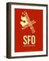 Sfo San Francisco Poster 2-NaxArt-Framed Art Print