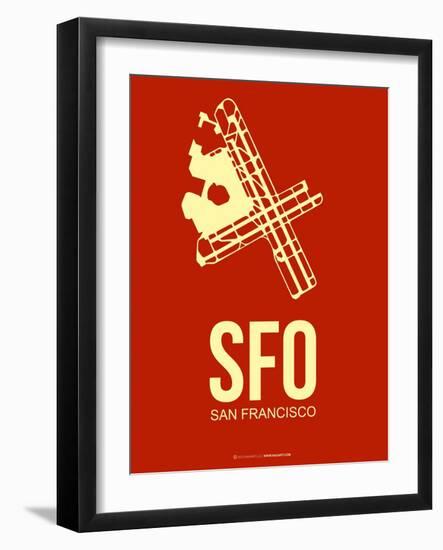 Sfo San Francisco Poster 2-NaxArt-Framed Art Print