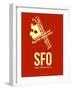 Sfo San Francisco Poster 2-NaxArt-Framed Art Print