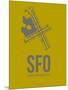 Sfo San Francisco Poster 3-NaxArt-Mounted Art Print