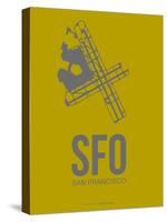 Sfo San Francisco Poster 3-NaxArt-Stretched Canvas