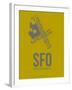 Sfo San Francisco Poster 3-NaxArt-Framed Art Print