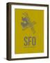 Sfo San Francisco Poster 3-NaxArt-Framed Art Print