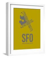 Sfo San Francisco Poster 3-NaxArt-Framed Art Print
