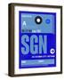 SGN Ho Chi Minh City Luggage Tag I-NaxArt-Framed Art Print