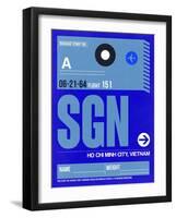 SGN Ho Chi Minh City Luggage Tag I-NaxArt-Framed Art Print