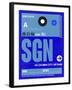 SGN Ho Chi Minh City Luggage Tag I-NaxArt-Framed Art Print