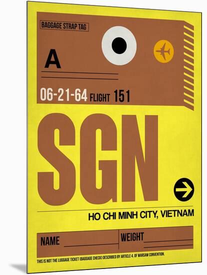 SGN Ho Chi Minh City Luggage Tag I-NaxArt-Mounted Art Print