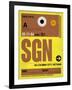 SGN Ho Chi Minh City Luggage Tag I-NaxArt-Framed Art Print