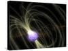 SGR 1806-20 Magnetar Including Magnetic Field Lines-Stocktrek Images-Stretched Canvas