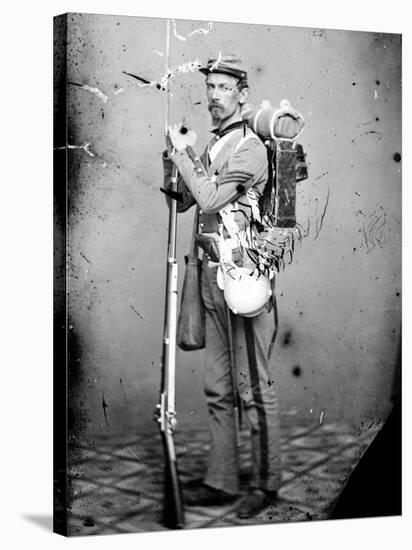 Sgt. Joseph Dore, 7th N.Y.S.M., c.1865-null-Stretched Canvas